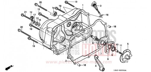 PANNEAU CARTER-MOTEUR D. ST70K de 1989